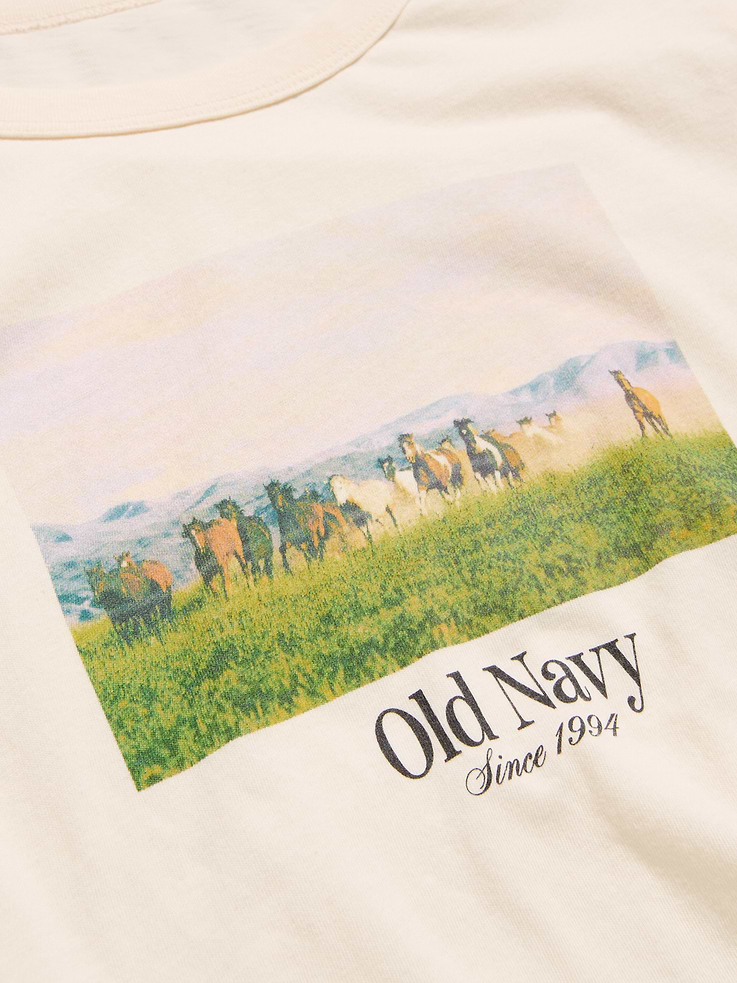 Image 5 of 7, EveryWear Crew-Neck Logo-Graphic T-Shirt