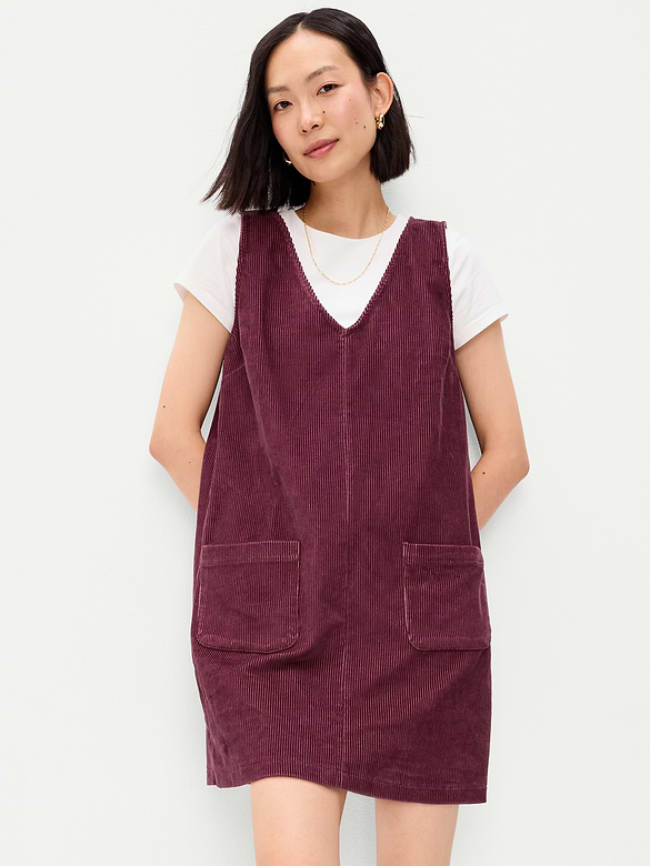 Sleeveless Pinafore Mini Dress