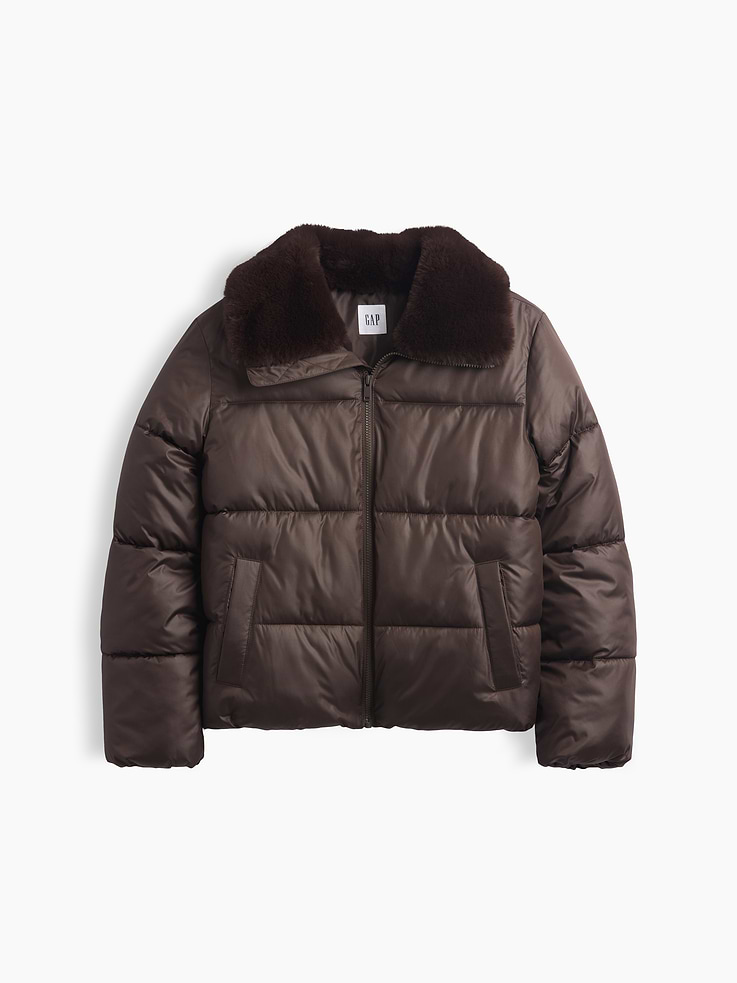 Image 5 of 5, Relaxed Quilted Puffer Jacket