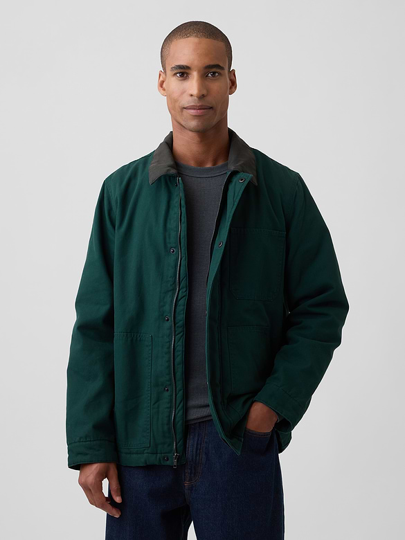 Relaxed Canvas Chore Jacket