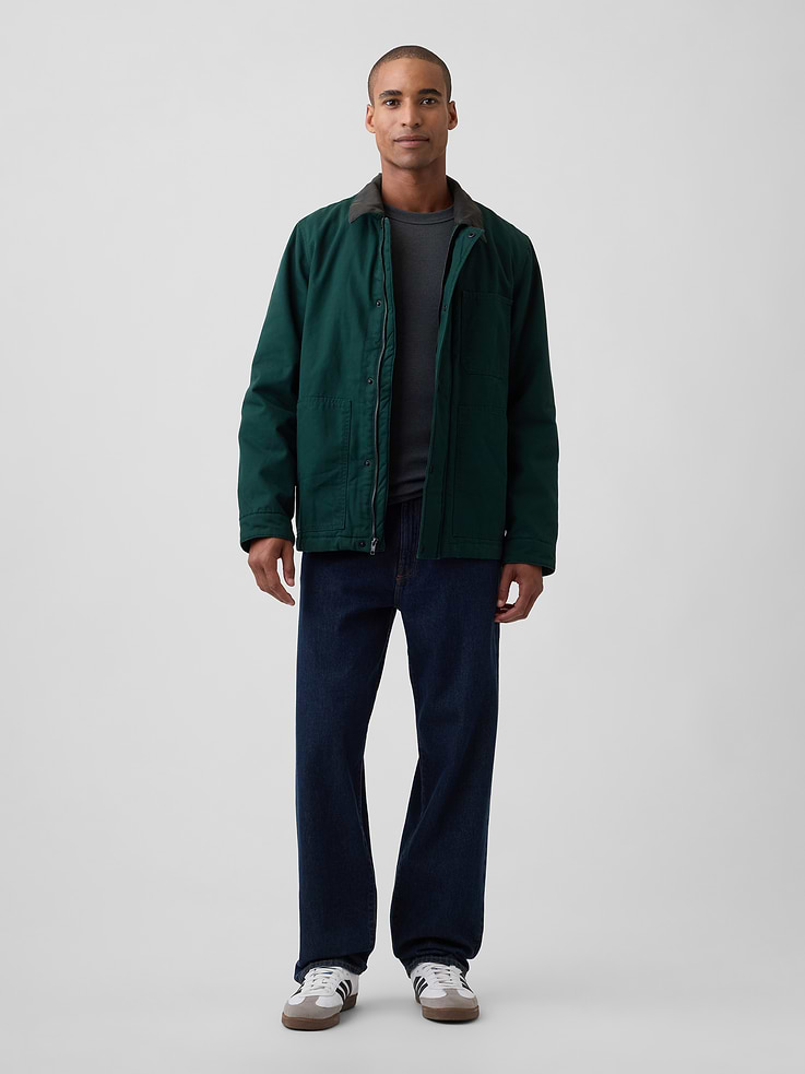 Image number 3 showing, Relaxed Canvas Chore Jacket