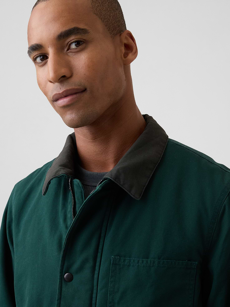 Image number 4 showing, Relaxed Canvas Chore Jacket