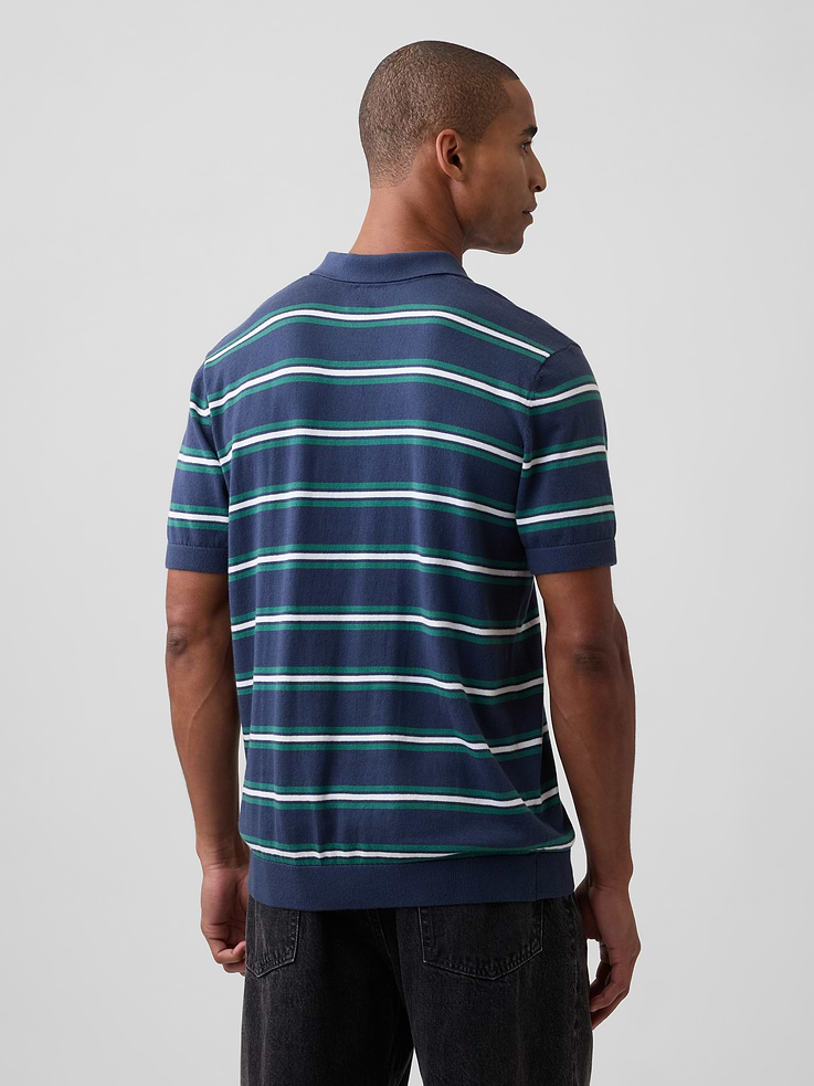 Image number 2 showing, Stripe Sweater Polo Shirt
