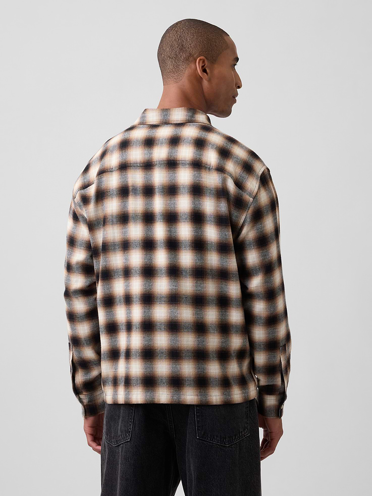 Image 2 of 5, Flannel Shirt in Boxy Fit