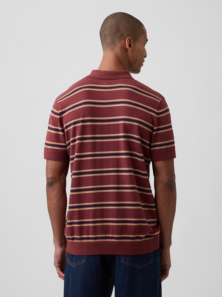 Image number 2 showing, Stripe Sweater Polo Shirt