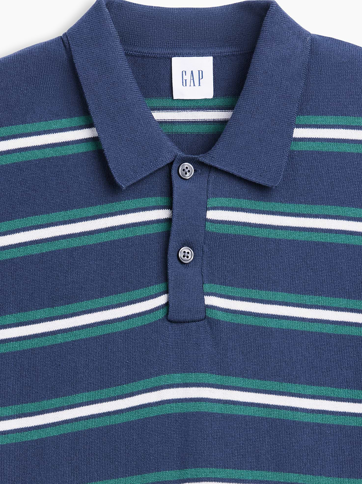 Image number 4 showing, Stripe Sweater Polo Shirt