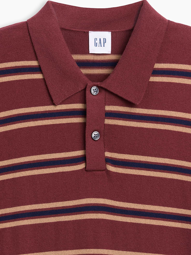 Image number 4 showing, Stripe Sweater Polo Shirt