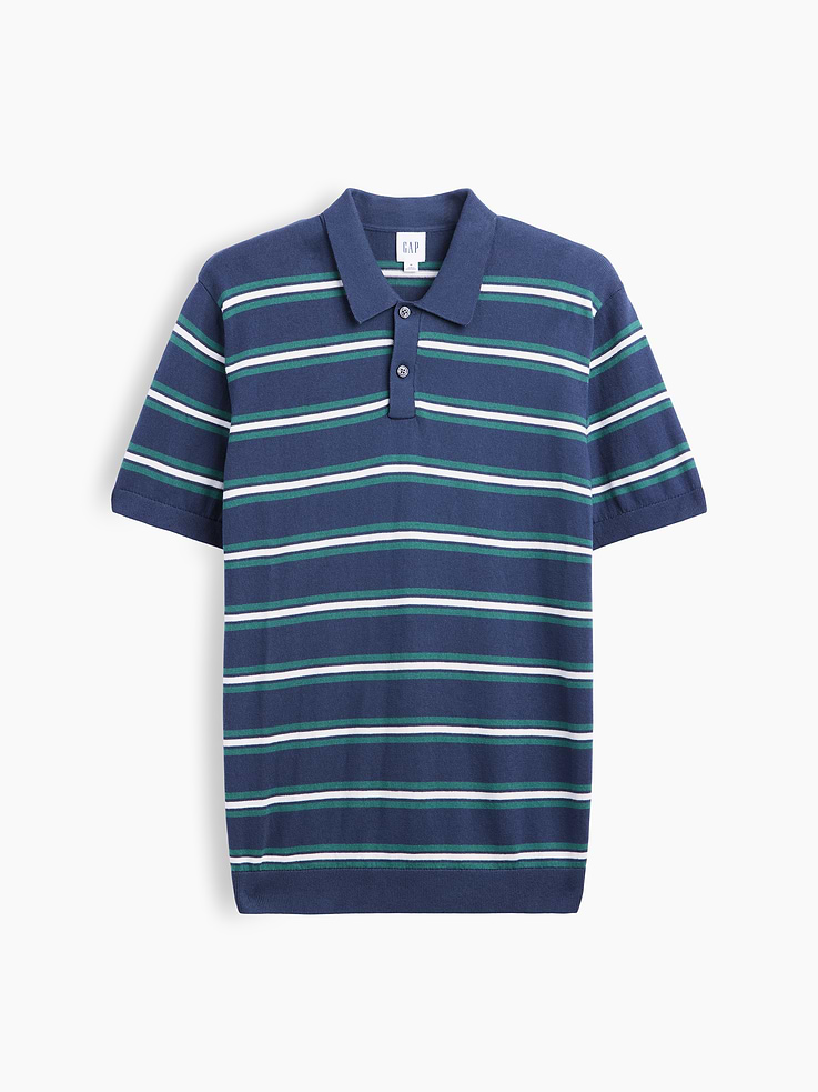 Image number 5 showing, Stripe Sweater Polo Shirt