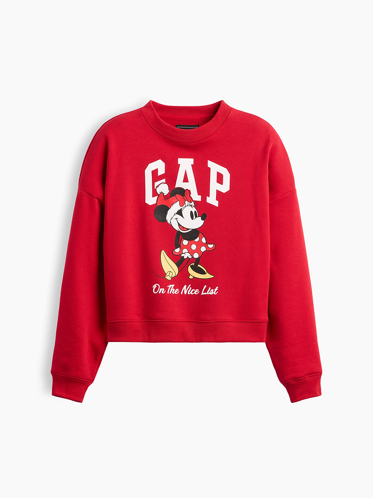Image 5 of 5, Gap × Disney Minnie Mouse Relaxed Wedge Logo Sweatshirt