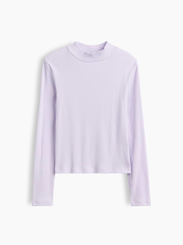 Kids Ribbed Mockneck Top