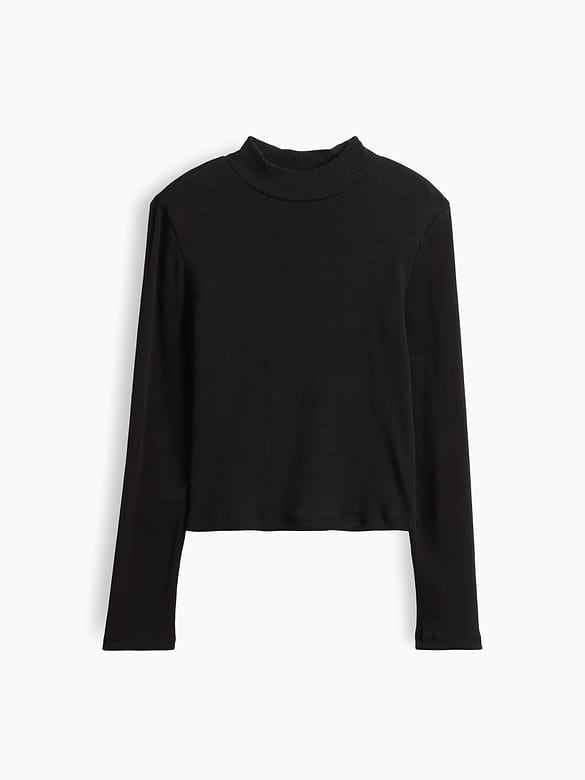 Kids Ribbed Mockneck Top