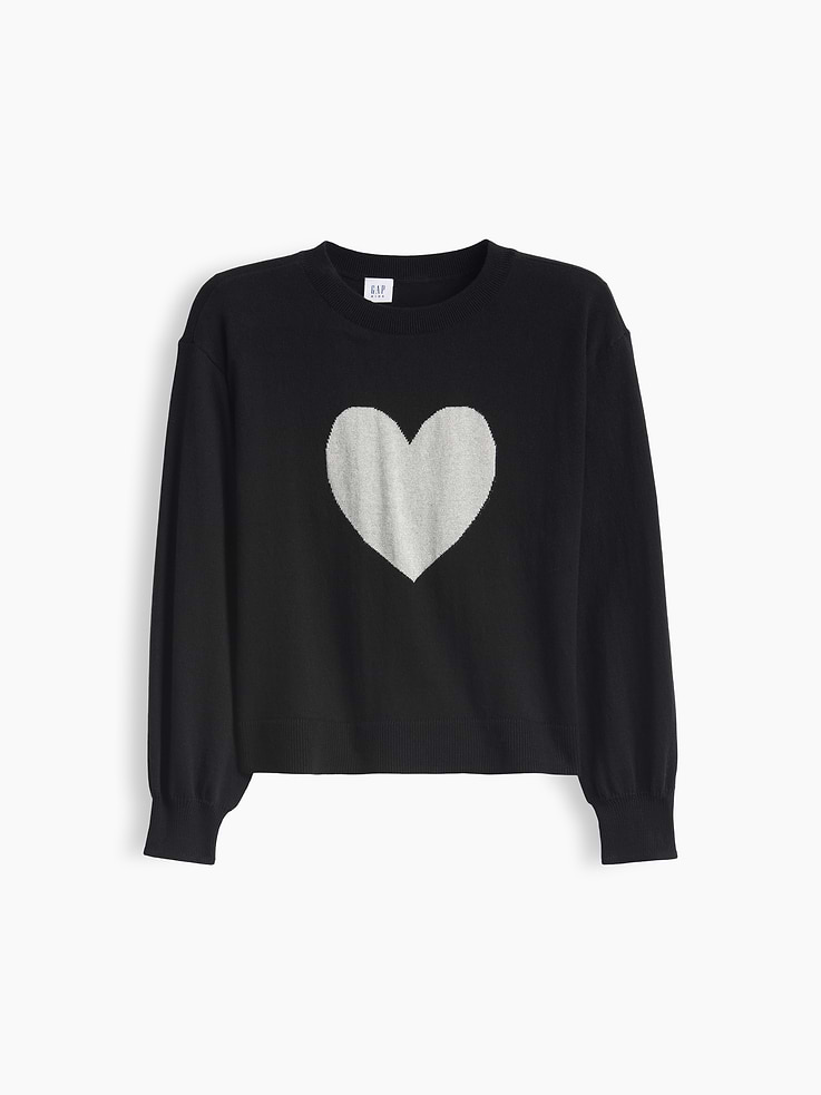 Image 1 of 3, Soft cotton knit., Dropped shoulder, long sleeves with ribbed cuffs., Ribbed crewneck., Ribbed hem., Select styles have allover print, or graphic at front., This product was made in a factory that invests in gender equity and women’s empowerment through RISE. Learn more at, Product #1177979