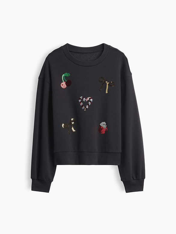 Kids Relaxed Wedge Crewneck Sweatshirt