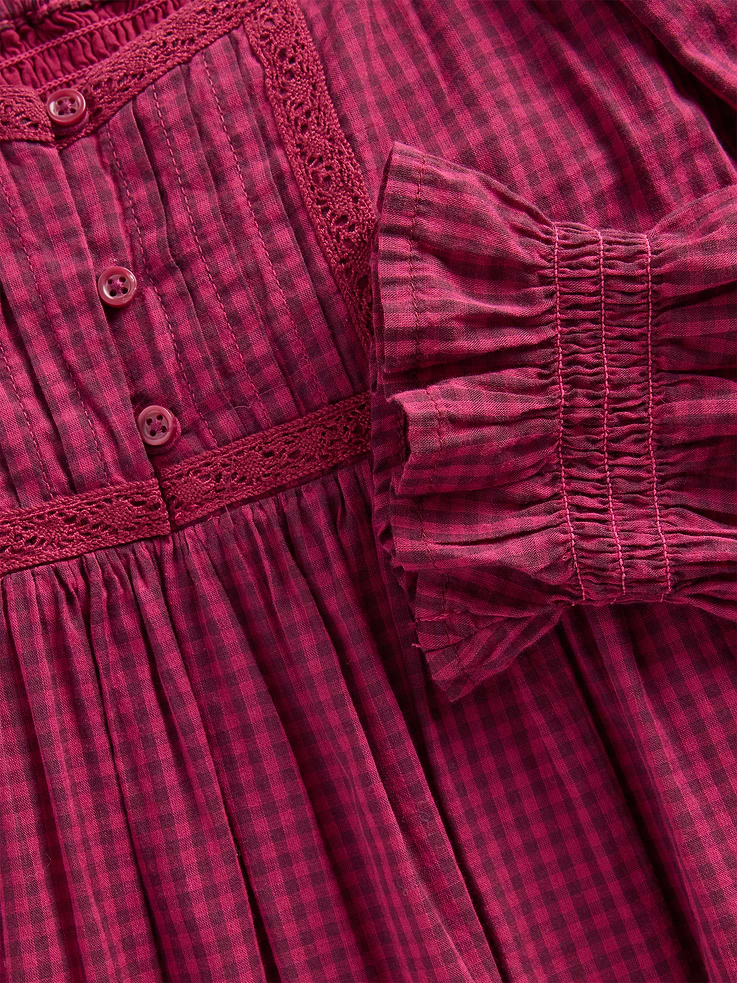 L'image numéro 5 présente Robe à taille empire à manches bouffantes pour Enfant
