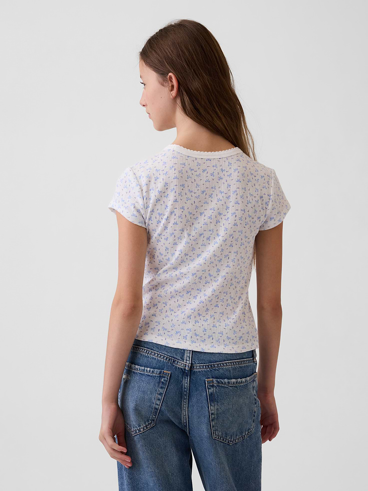 Image number 3 showing, Kids Pointelle T-Shirt