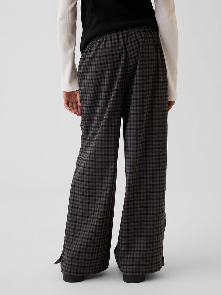 Image 4 de 6, Pantalon confort à jambe large à taille à cordon de serrage pour Enfant