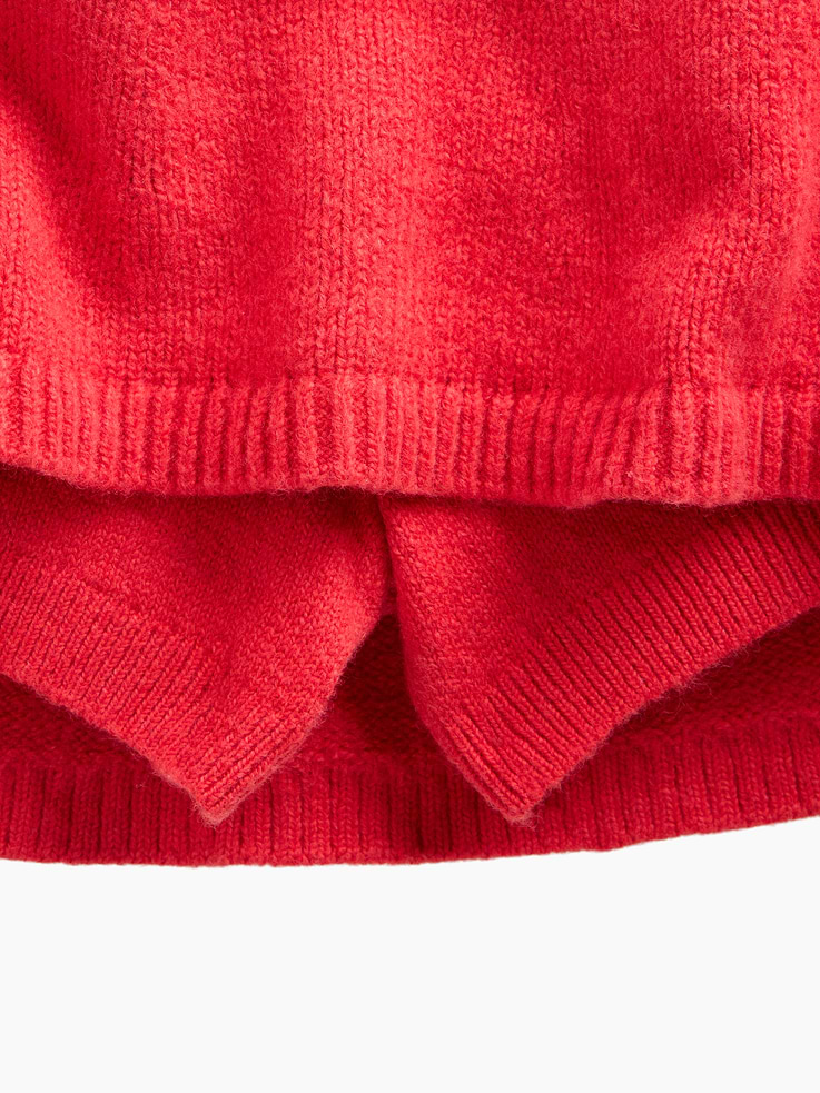 Image 3 de 3, Jupe-short Effet cachemire en tricot pour Enfant
