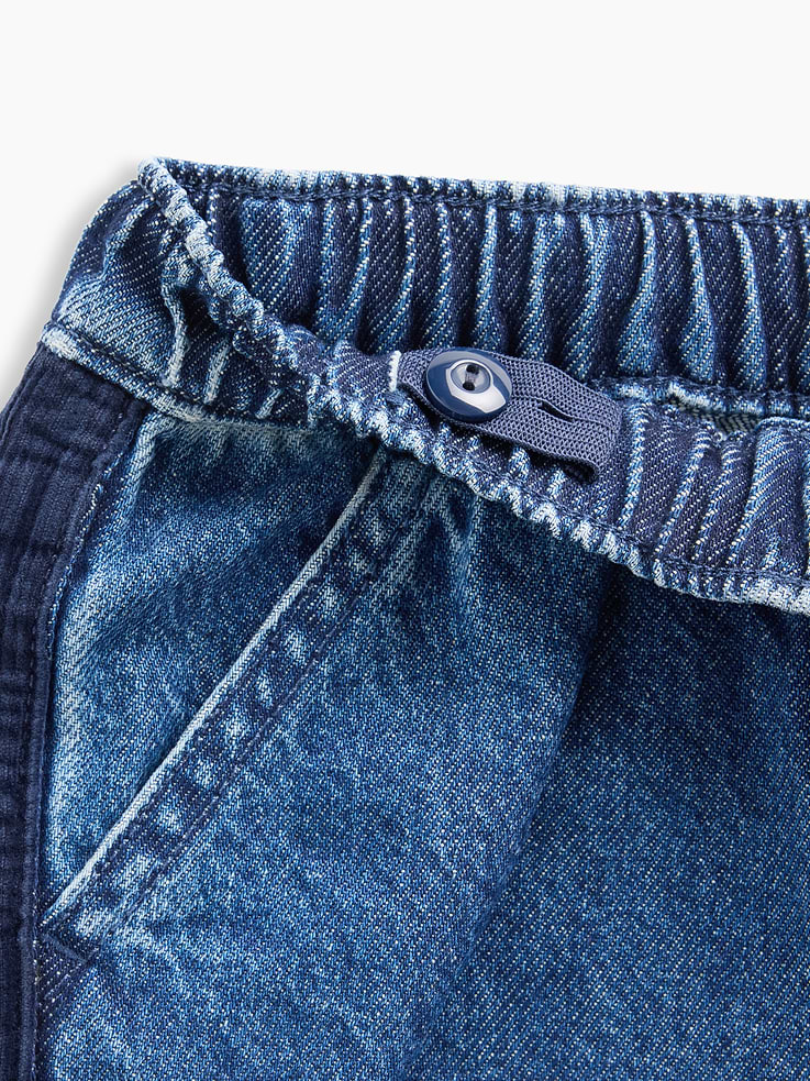 Image 4 of 4, Baby & Toddler Pull-On Barrel Jeans