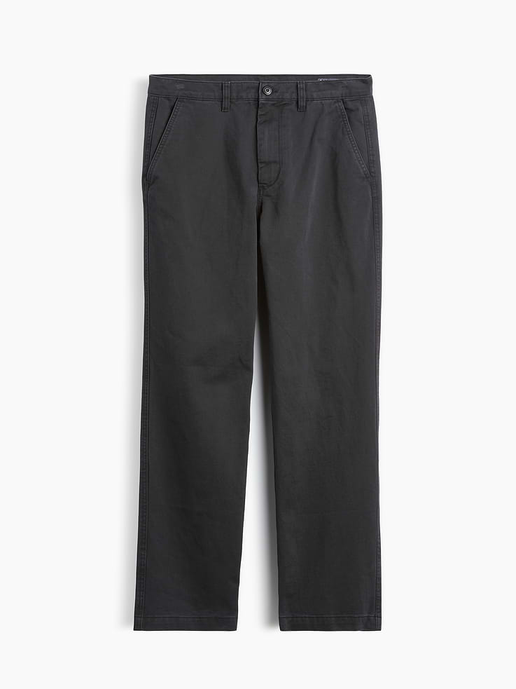 Image 6 of 6, Heavyweight Twill Relaxed Straight Khakis