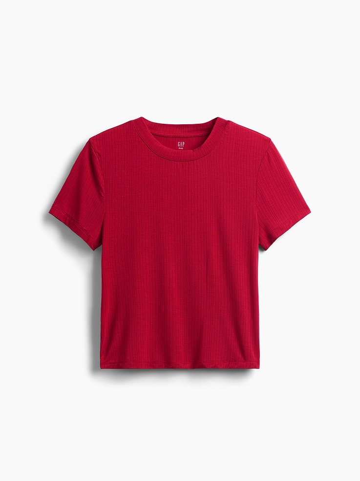 L'image numéro 4 présente T-shirt de pyjama côtelé en modal PureDouceur