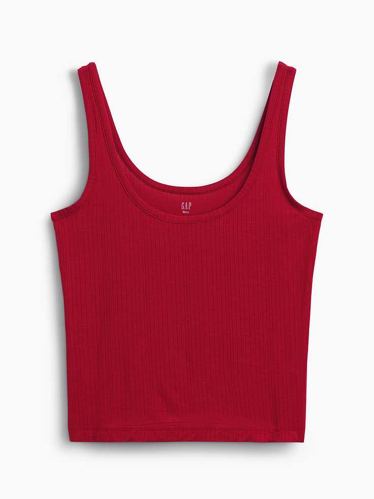 L'image numéro 4 présente Camisole de pyjama côtelée en modal PureDouceur