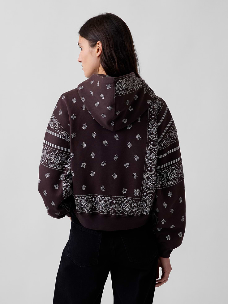 Image 3 of 5, VintageSoft Oversized Crop Hoodie