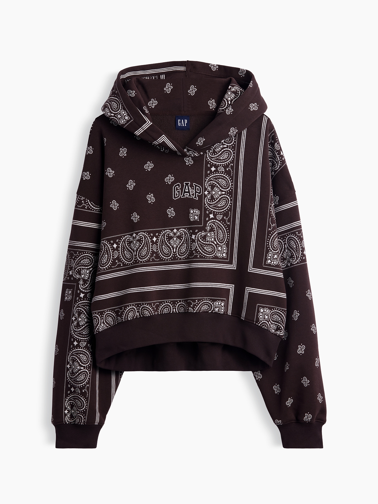 VintageSoft Oversized Crop Hoodie | Gap
