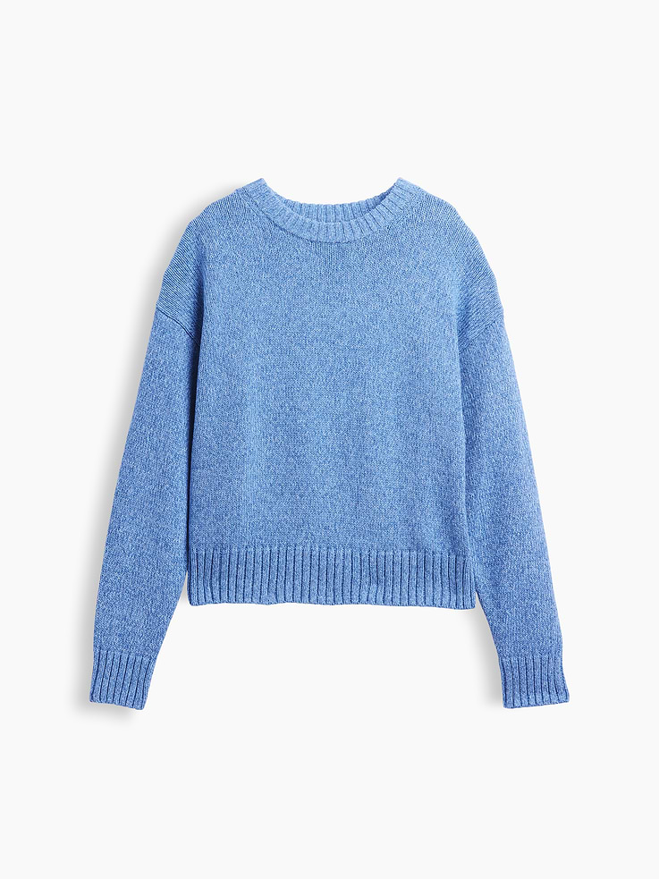 Image number 5 showing, 100% Cotton Oversized Crop Sweater