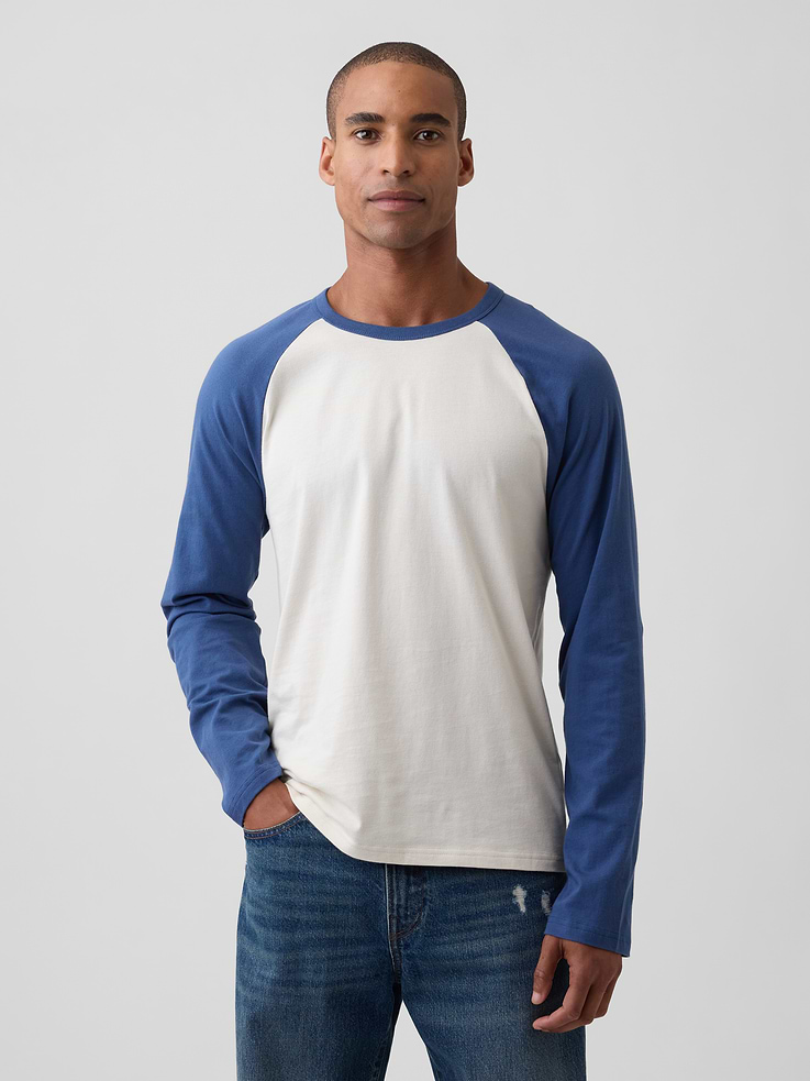 Image 1 of 5, Soft jersey knit., Long sleeves., Crewneck., Product #1180046