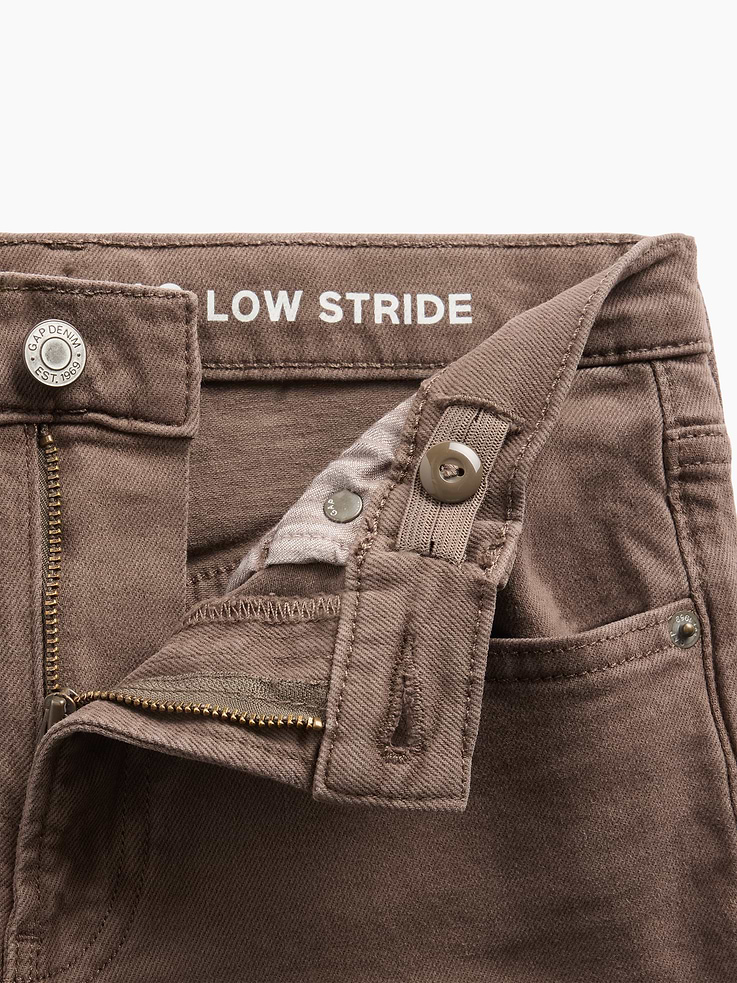 Image number 7 showing, Kids Low Rise Stride Bow Pocket Wide-Leg Jeans