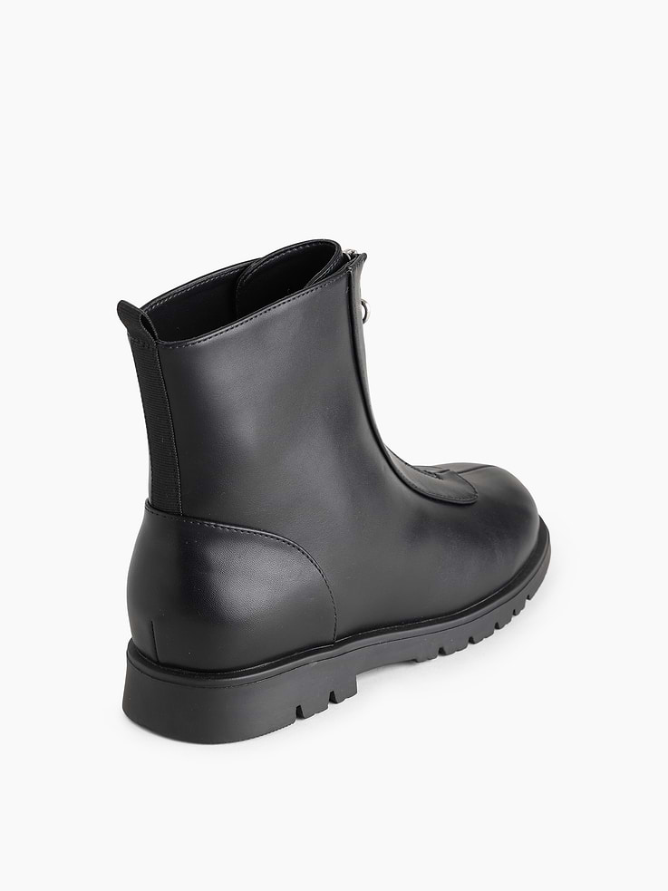 Image number 3 showing, Kids Vegan Leather Zip-Front Boots