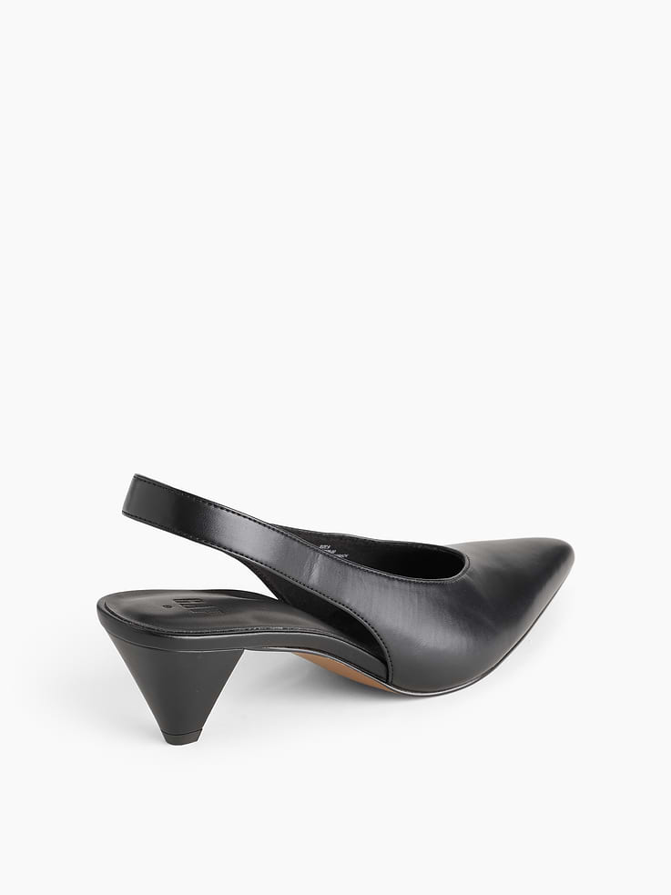 Image number 3 showing, Vegan Leather Slingback Mules