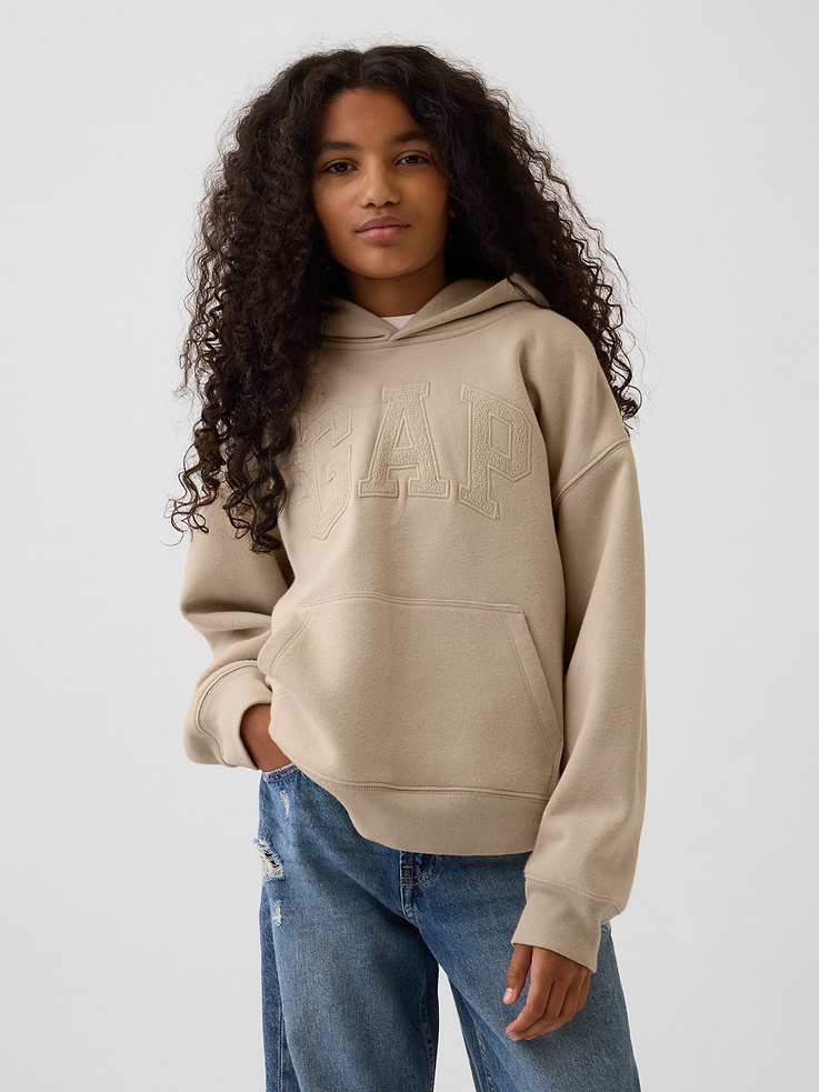 Image 2 of 7, Kids VintageSoft Relaxed Logo Hoodie