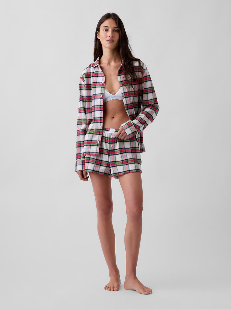 Image number 1 showing, Softest Flannel PJ Boxer Shorts
