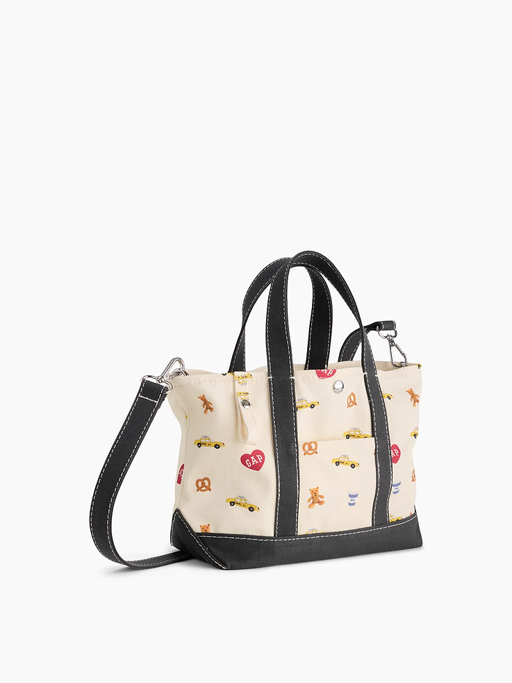 Image 2 of 3, Canvas Logo Mini Tote Bag