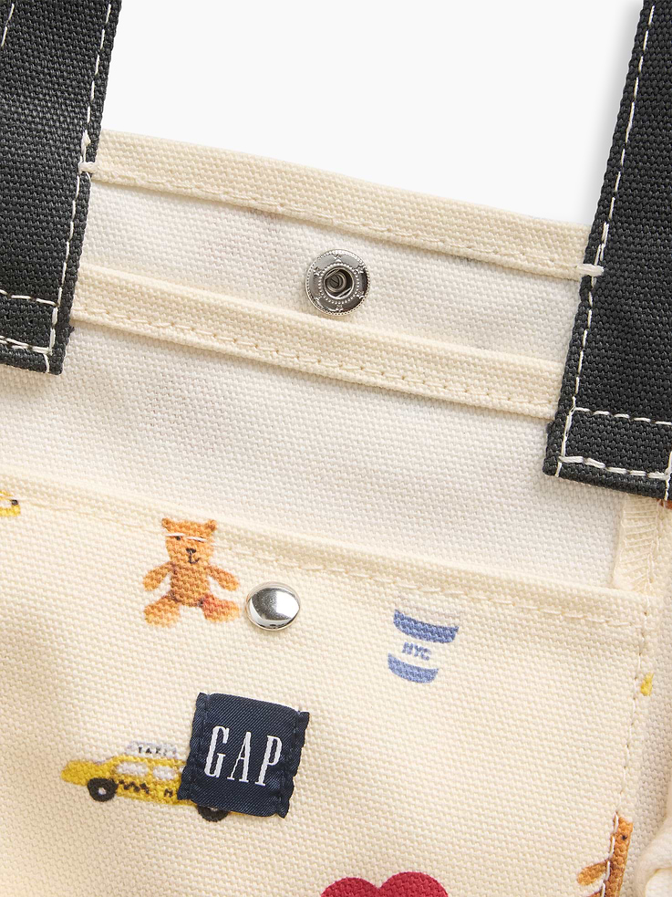 Image 3 of 3, Canvas Logo Mini Tote Bag