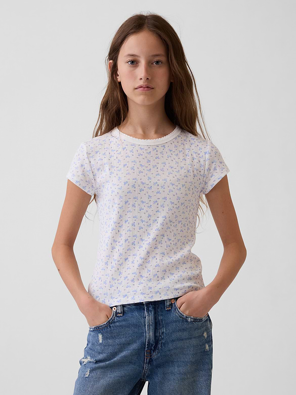 Kids Pointelle T-Shirt