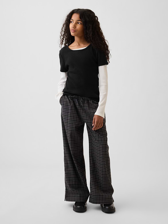 Kids Easy Wide-Leg Drawstring Pants