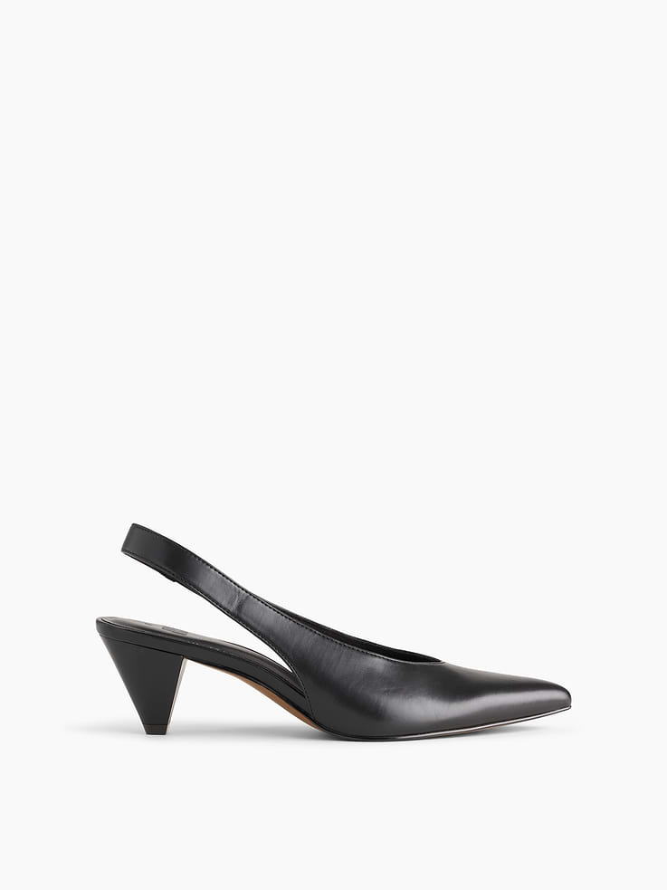 Image number 1 showing, Vegan Leather Slingback Mules