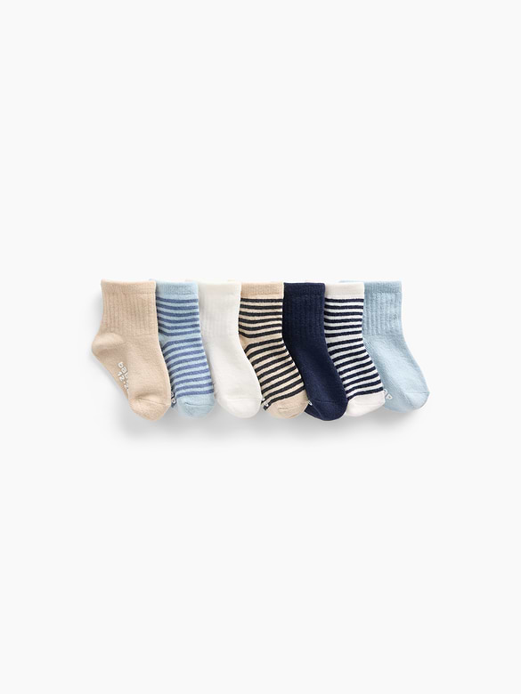 Baby & Toddler Quarter-Crew Socks (7-Pack)