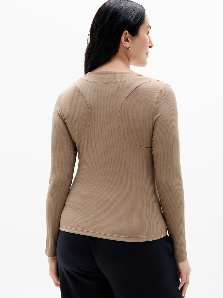 Image 5 of 5, Perfect Rib Layered Top