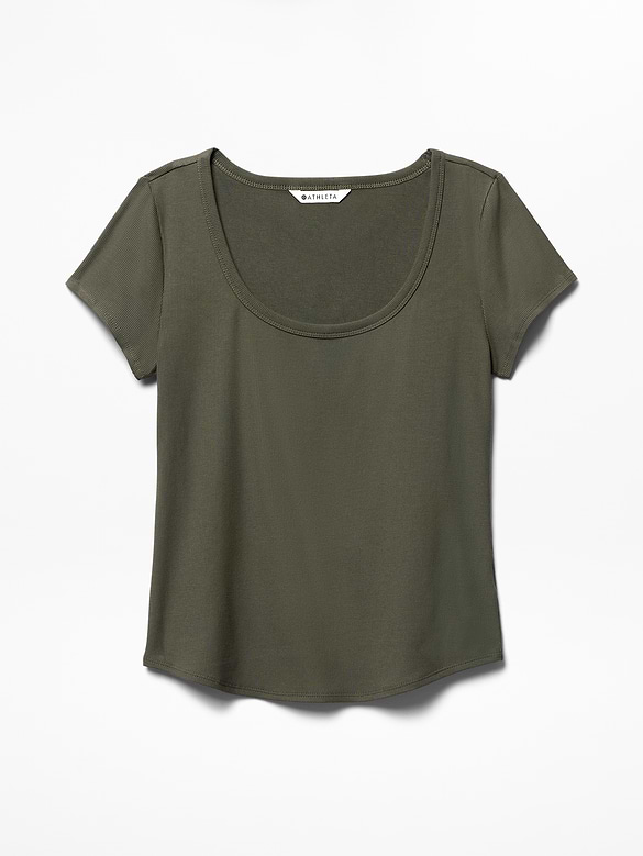 Signature Rib Scoop Tee