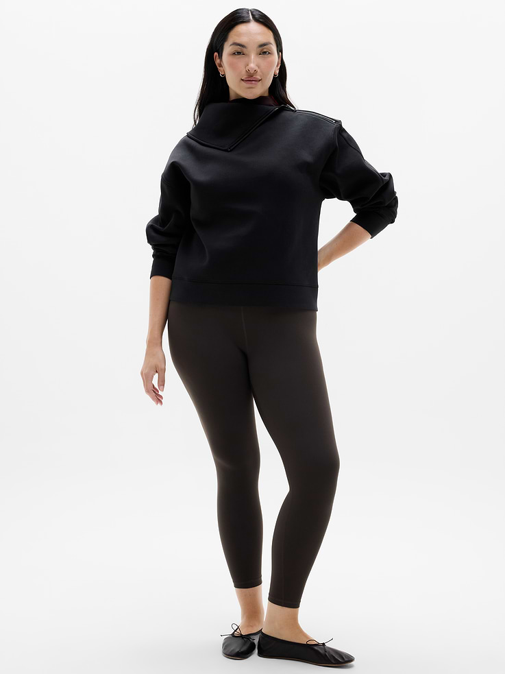 Image 4 of 5, Form Knit Shawl Collar Sweatshirt