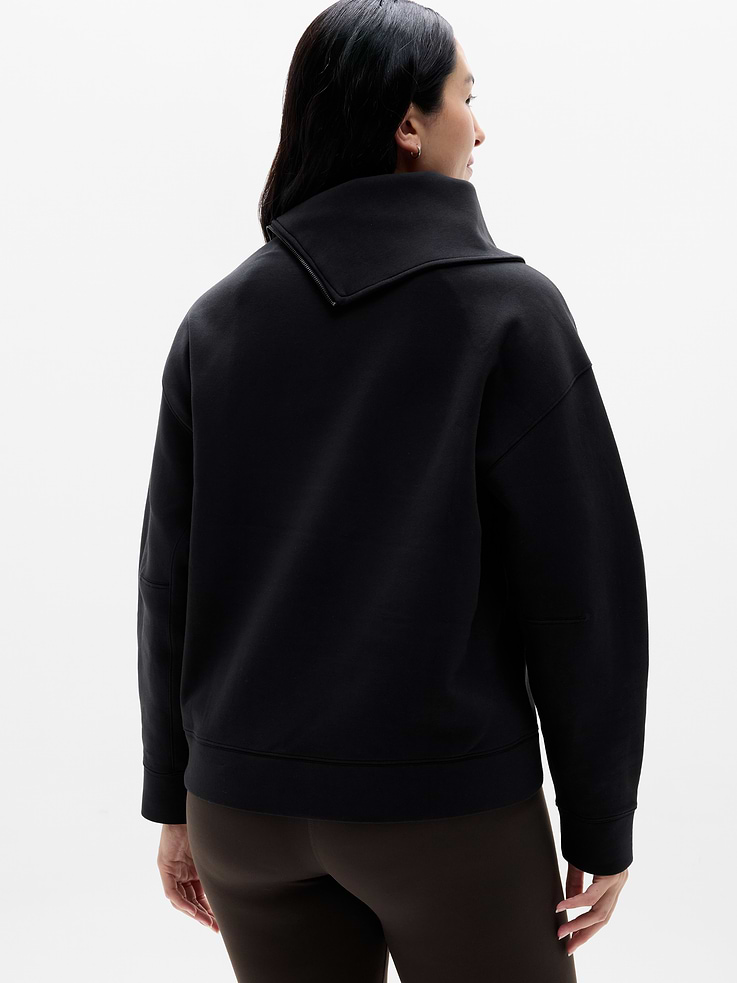 Image 5 of 5, Form Knit Shawl Collar Sweatshirt