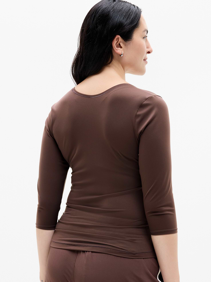 Image 3 of 6, Bodymove Scoop Midi Sleeve Tee