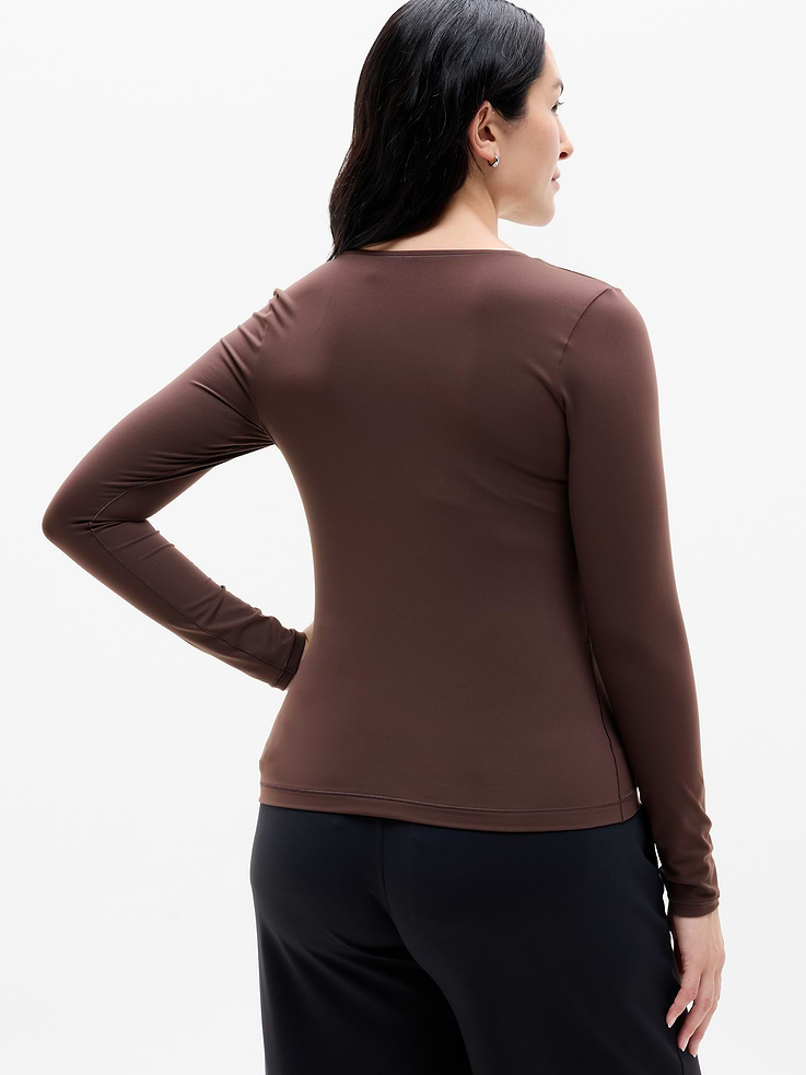 Image 3 of 7, BodyMove Crew Neck Long Sleeve Top