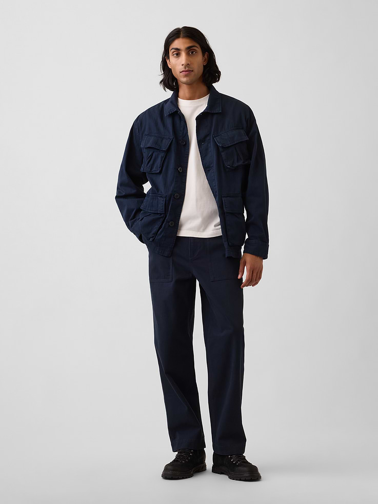L'image numéro 1 présente Pantalon coupe ample années 1990 à chevrons