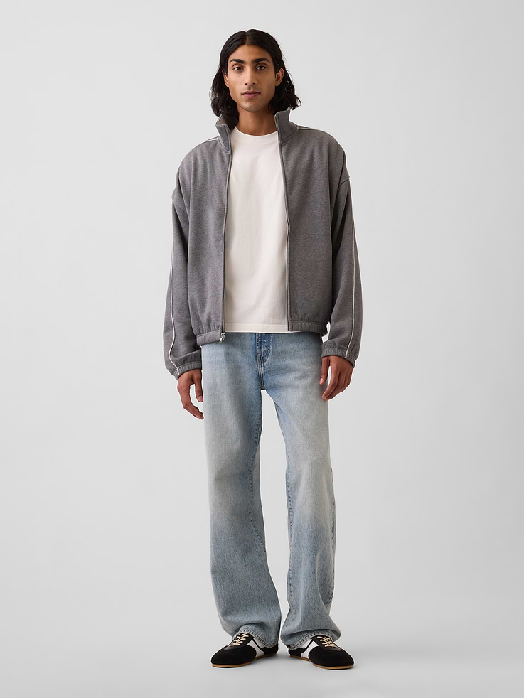Image number 2 showing, Heavyweight Oversized Zip Jacket