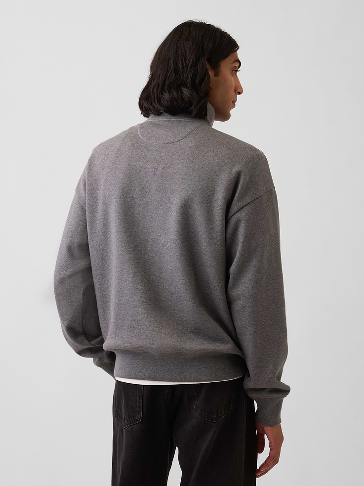 Image number 3 showing, Heavyweight Oversized Quarter-Zip Pullover