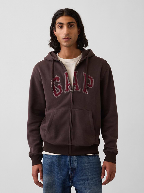 Adult VintageSoft Arch Logo Zip Hoodie